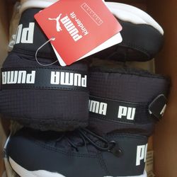 Puma Unisex-Child Trinomic Boot Fashion Black