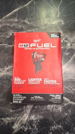 Milwaukee 2562-20 M12 FUEL 12V 3/8" Stubby Brushless Impact Wrench – Bare Tool