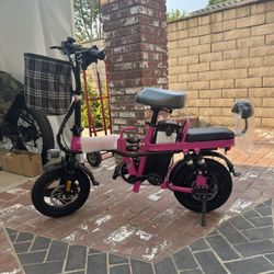 Folding electric bicycle