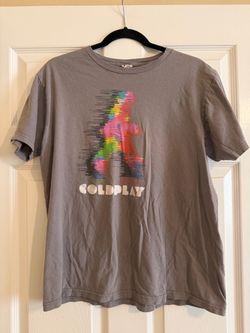2011-2012 Coldplay Concert Tour Tee Shirt Short Sleeve Gray