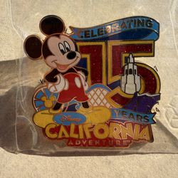 Disney California Adventure Anniversary 15 Years PIN with Free Shipping