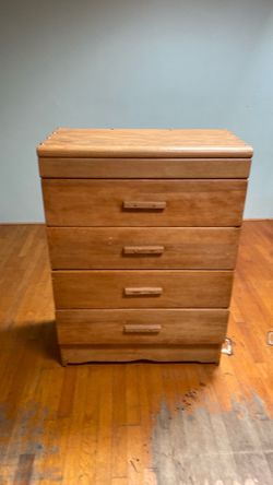 Vintage 4 Drawer Dresser 30” wide  x 16 “ deep 36 “ high