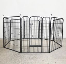 (NEW) $115 Dog 8-Panel Playpen, Each Panel 40” Tall X 32” Wide Heavy Duty Pet Exercise Fence Crate Kennel Gate