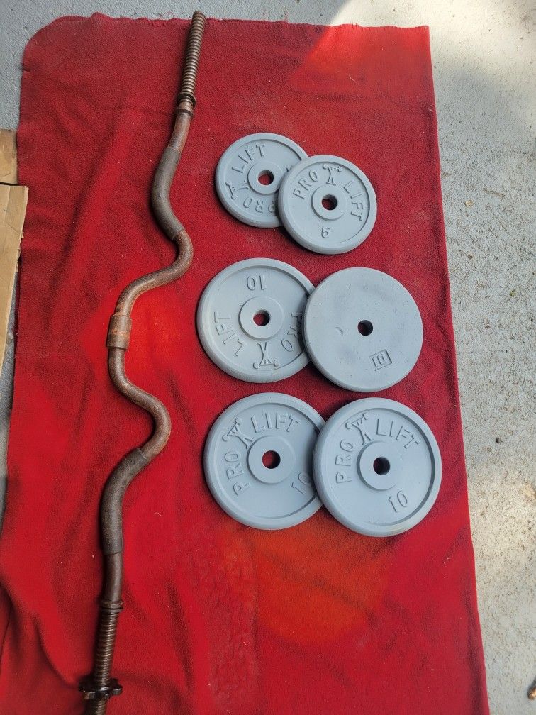 1" HOLE EZ-CURL BAR AND 50LBs
2-5s. 4-10s.
11525 S HALSTED DUNKIN DONUTS/7111.S WESTERN WALGREENS
50$ CASH ONLY AS IS