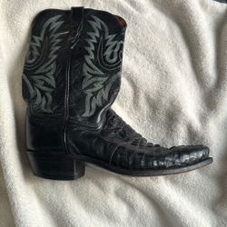 Lucchese Exotic Crocodile Cowboy Boots 