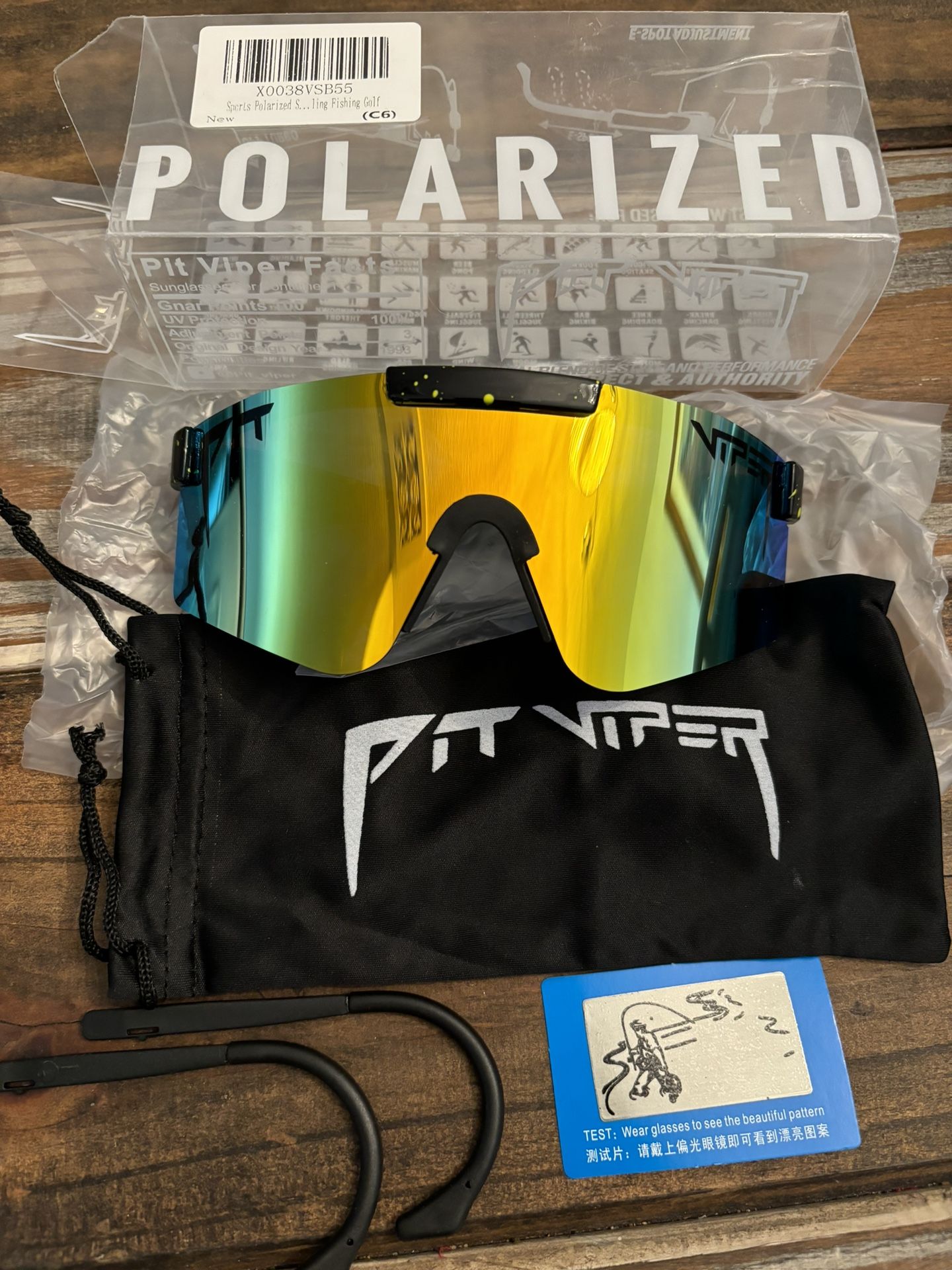 New Pit Viper Polarized Sunglasses 