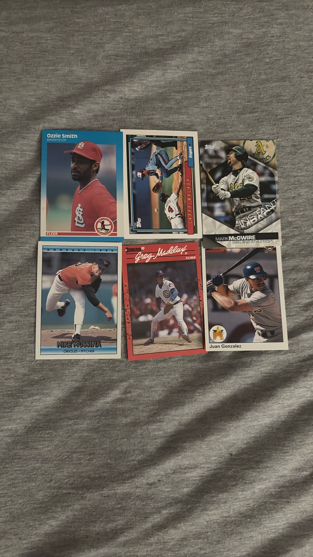 6 Older Baseball Cards