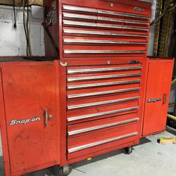 Snap-on Tool Box with Mac Tools Top Chest – Fully Loaded Mechanic Toolbox, Professional Grade 