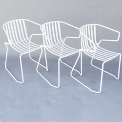 Vintage Made In Italy By emu Manufacturer Three Chairs