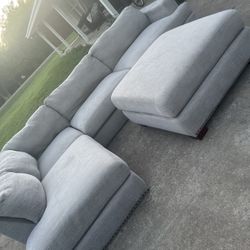 Sectional And Ottoman 
