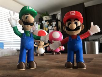 Mario and Luigi Custom 3D Print