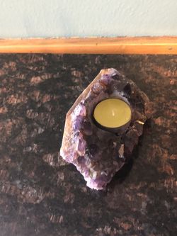 Quartz candle holder