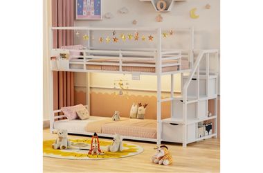 BUNK BED, twin over twin