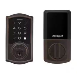Kwikset SmartCode 270 Traditional Venetian Bronze Touchpad Single Cylinder Electronic Deadbolt Featuring SmartKey Security @SMC-003
