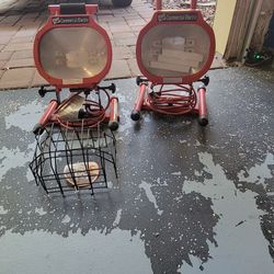 Halogen work lights. 