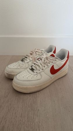 Nike Air Force 1 ‘07 LV8 “Team Orange Suede Swoosh” – Men’s Size 10