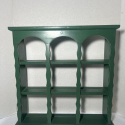 vintage country wooden demitasse tea cup saucer display