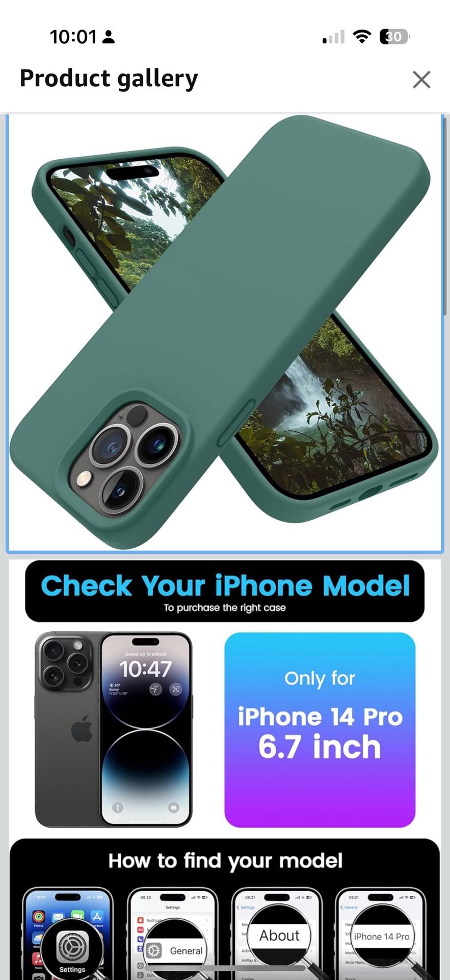 OTOFLY Designed for iPhone 14 Pro Case, Silicone Shockproof Slim Thin Phone Case for iPhone 14 Pro 6.1 inch (Pine Green)