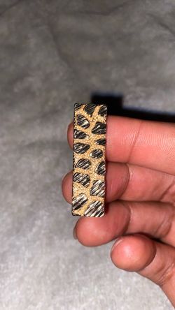 Double fingered gold nugget ring, NPG