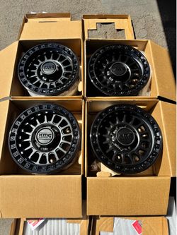 Brand New KMC IMS “552” Double Black 18” Off-Road Wheels for 8 Lug Heavy Duty Trucks