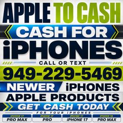 Cash For - iPhones 16 Pro Max iPhone 17 Pro max iPad Pro Macbook Ultra 2 3