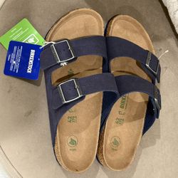 Birkenstock Arizona Vegan Sandals - Navy - Size 11