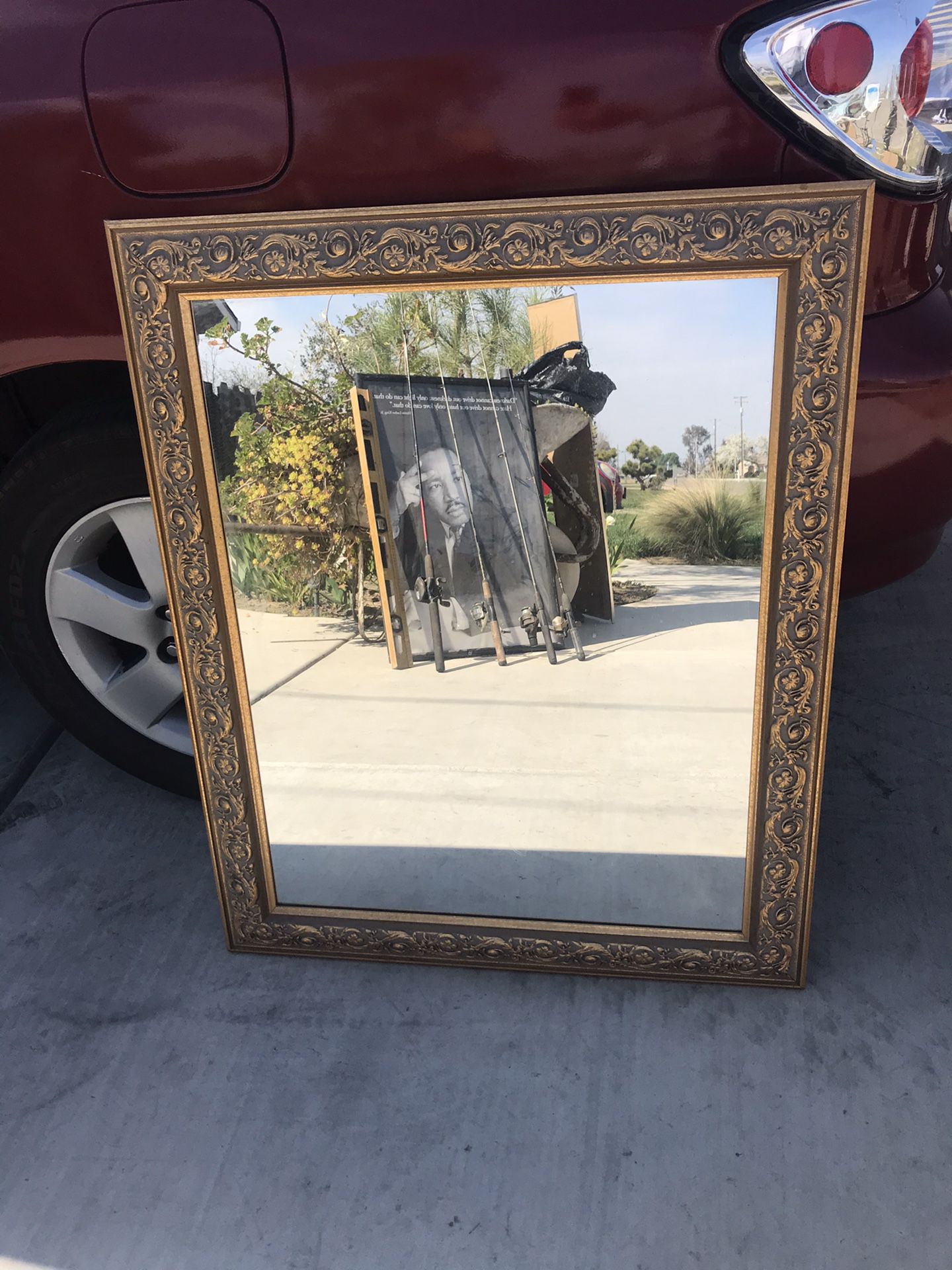 Antique Glass Mirror