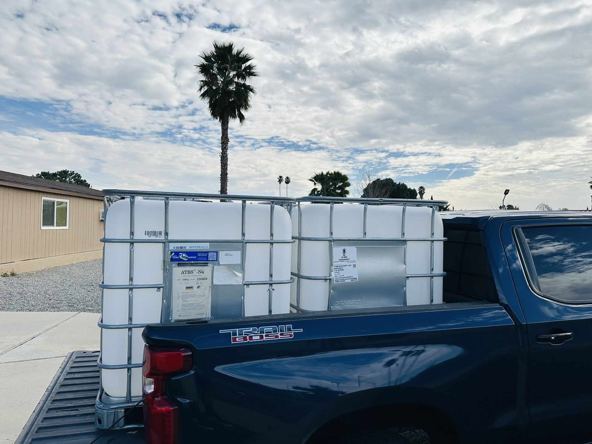 2 250 Gallon Water Tanks