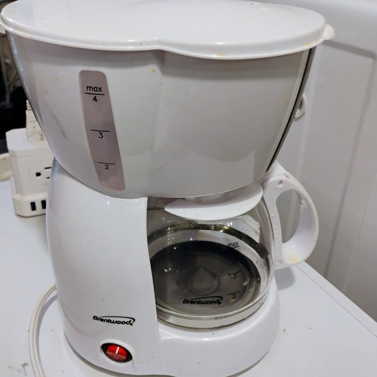 Little White Tiny Coffee Maker