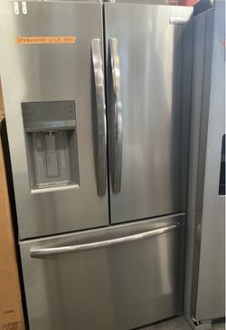 New!!! Frigidaire Gallery  36” 28 Cu Ft Standard Depth  French Door Refrigerator  In Stainless Steel .