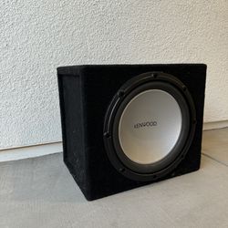 Kenwood 12in Subwoofer and Amplifier 