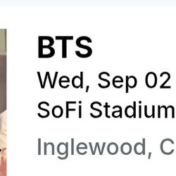 BTS tickets @ SoFi
