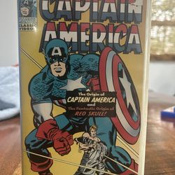 CAPTAIN AMERICA The Origin of Captain America/The Fantastic Origin Red Skull VHS