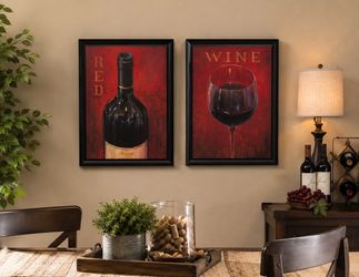 Framed Art Red Wine Prints