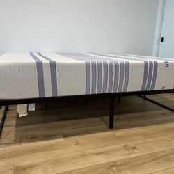 Queen Mattress with bed frame