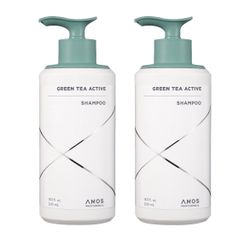 Amos Professional Active Green Tea Shampoo, 2-pack=T-590