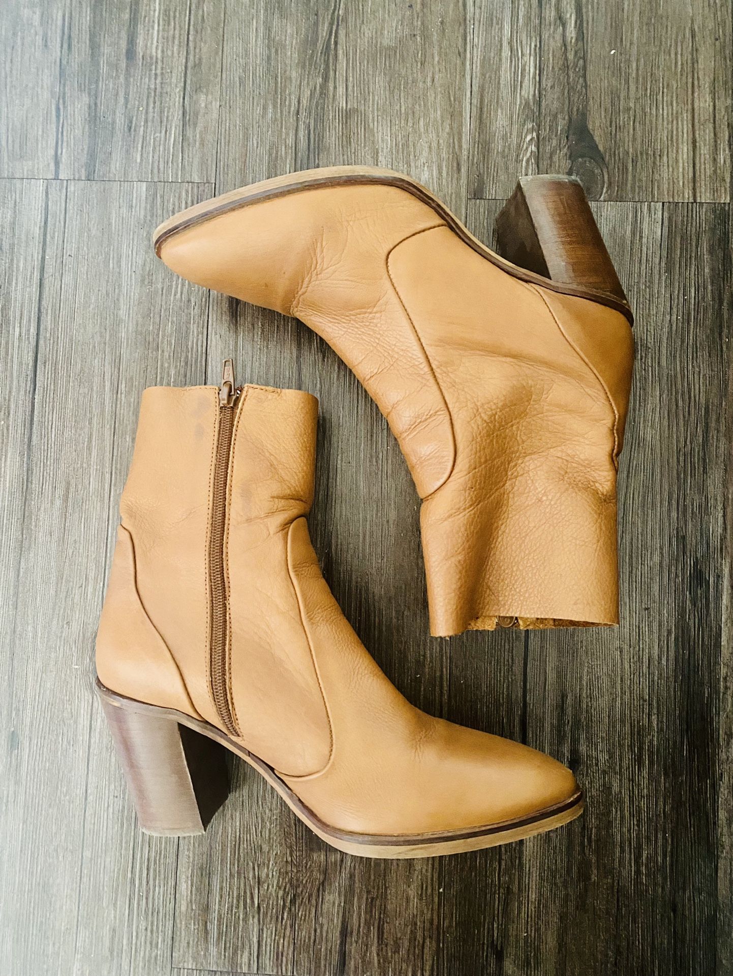 TopShop Leather Spain Boots Size 39/ USA WMS