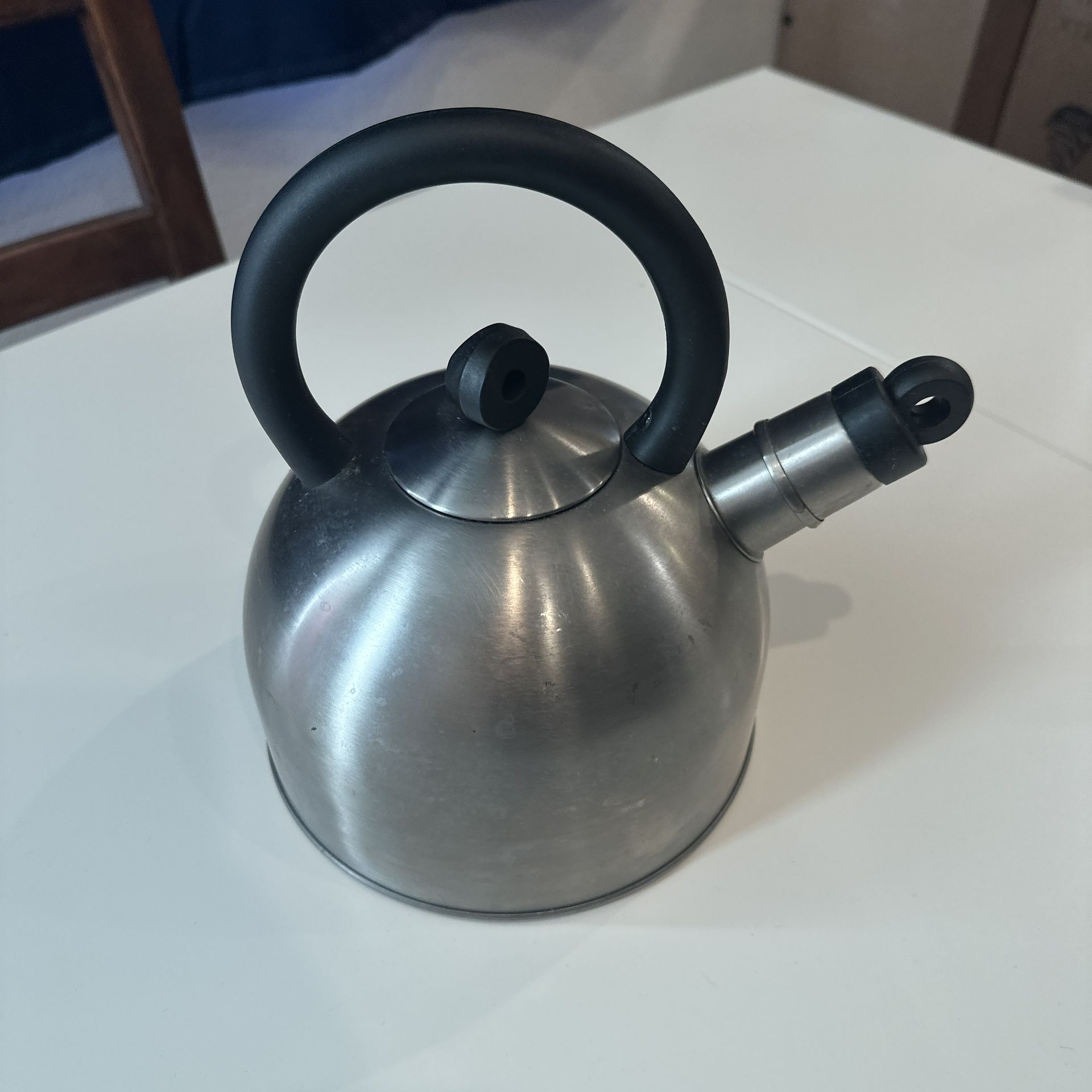 IKEA VATTENTÄT 2 Liter Whistling Tea Kettle Pot Stainless Steel & Black