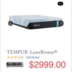 King Queen Size Tempurpedic ProAdapt,  ProBreeze,  LuxeBreeze Mattress  Pro Breeze /Luxe Adapt /Pro Adapt /Adapt /cloud /Tempur pedic contour Supreme 
