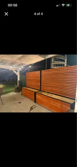 Custom Handmade Cedar Planter Box & Trellis