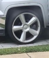 FOUR  26’ Inch  RIMS.  NEED 2 tires.