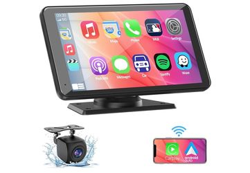 Buonaldea 7” Wireless CarPlay Display with Backup Camera