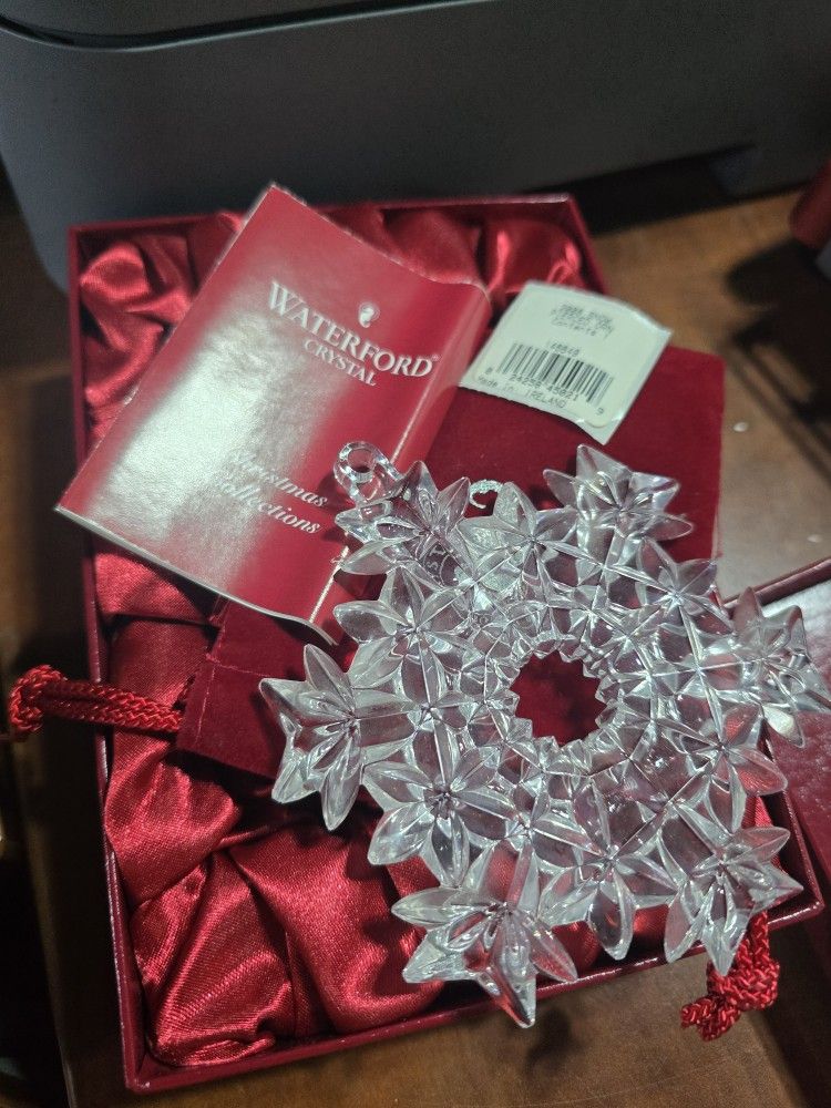 Waterford crystal snowflake 2008 collection missing hanger hook