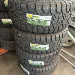 SET 33X12.50R18 TBB MUD TERRAIN NEW TIRES NUEVAS 40,000 MILE WARRANTY
