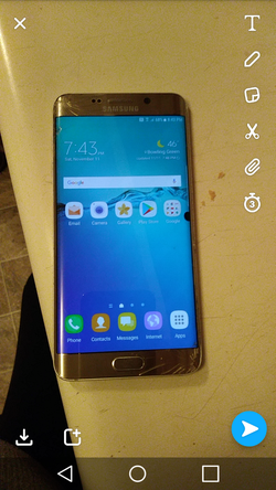 Gold galaxy s6 edge plus