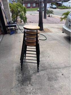 Set of 5 Barstools – Good Condition