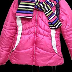 London Fog Winter Puffer Kids Girls s.L 14/16 Pink