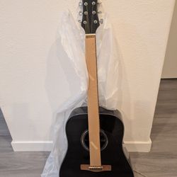 Mitchell D120 Guitar (Brand New)  Black/Mahogany 