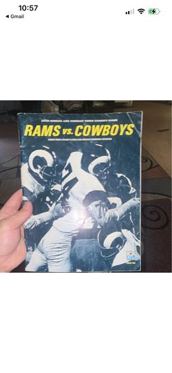 1972 Los Angeles Rams vs Dallas Cowboys NFL Original Charity Game Program