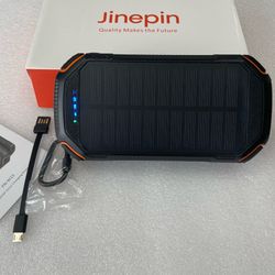 Solar Power Bank 36000mAh with Built in Wireless Charging